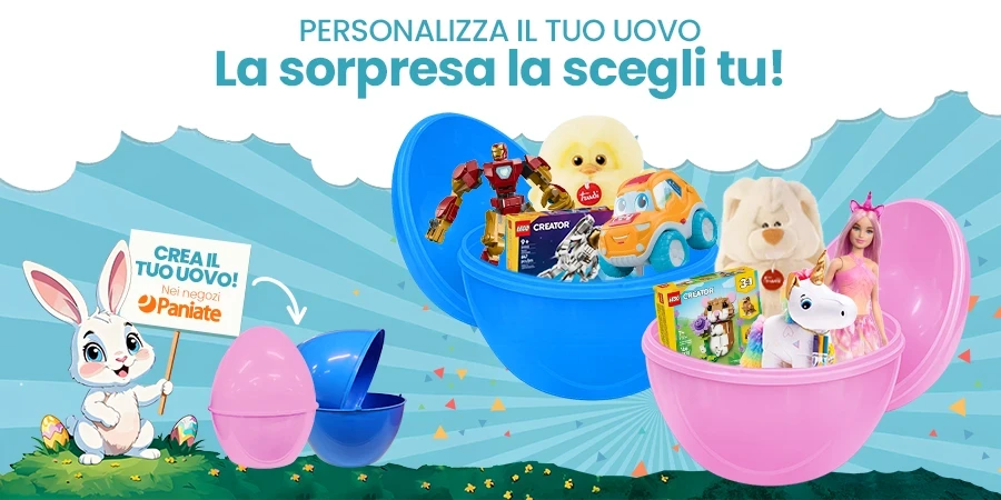 Pasqua Paniate, uova personalizzabili